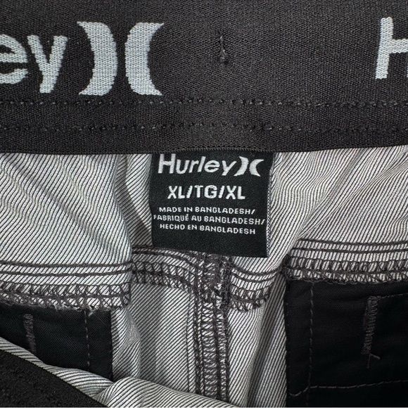 NWT Hurley Black Nylon Twill Jogger Pant Men’d Size XL - Picture 6 of 11